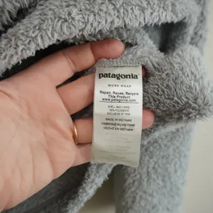 Patagonia Los Gatos 1/4 Zip Fleece‎ Pullover Light Grey Women's Cozy Athleisure thumbnail 6