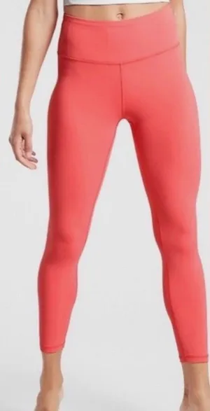 Athleta Coral Pink High-Rise Transcend 7/8 Tights - Performance - NWT - Size 1X thumbnail 1