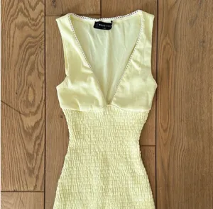 White Fox Summer Bliss Mini Dress Lemon thumbnail 2