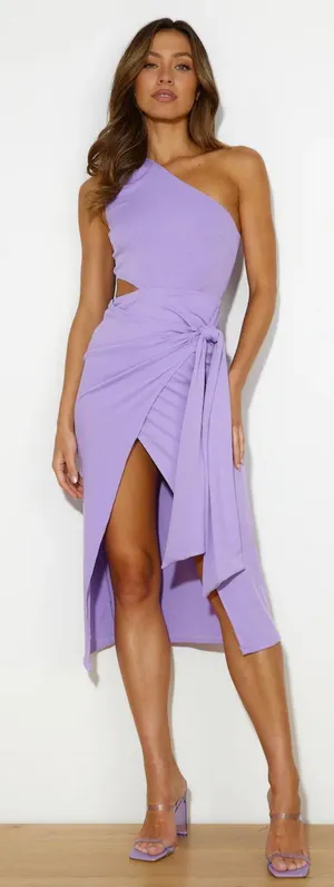 Airplane Mode Midi Dress Lilac thumbnail 2