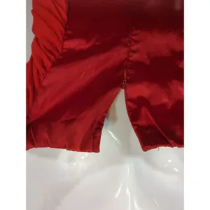Qurio by Aggie Strapless‎ Cocktail Dress Red Crystal Embellished Womens Large thumbnail 4