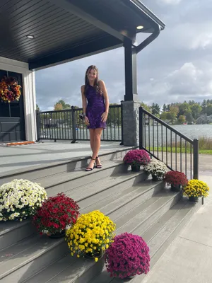 Lulus Purple One Shoulder Homecoming Dress thumbnail 3