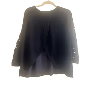 ✨American Eagle Black Crochet Long Sleeves Sz XL Sweater✨ thumbnail 5