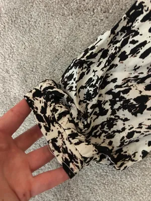 Zara Black and White Printed Maxi Dress thumbnail 3