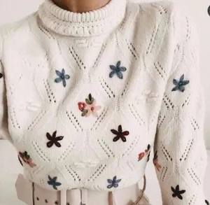 Nwt Floral Knit Sweater thumbnail 2
