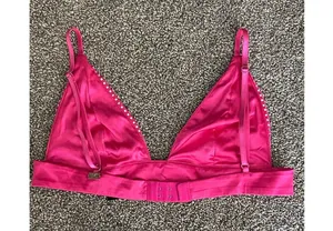 For Love & Lemons Hot Pink Satin Studded Bralette – Size S thumbnail 7