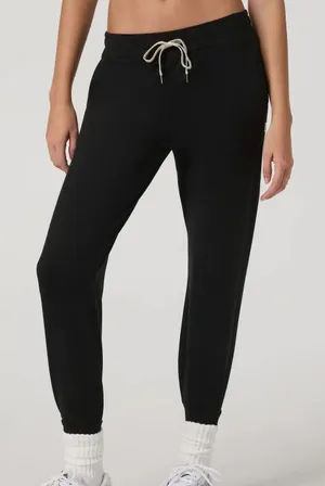 Vuori Performance Jogger Black Women’s No Size Tag Drawstring Athletic Pants M thumbnail 1