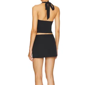 All the ways black halter two piece set medium thumbnail 3