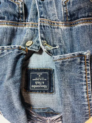 Abercrombie & Fitch Classic Blue Denim Jacket - Size M thumbnail 2