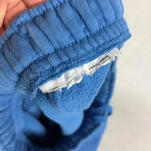 Nike Shorts Youth 12-14 Blue Fleece Sweat Elastic Waist Swoosh Logo Gym Athletic thumbnail 7