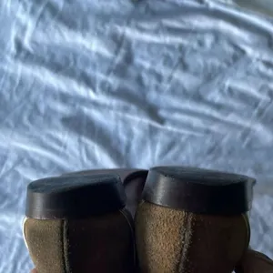 Vintage M Giovanni Z Women’s Leather Long Boots Brown Heel Western Sz 7 Italy thumbnail 16