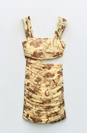 Cut Out Printed Tulle Dress thumbnail 5