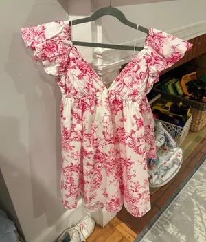 Meet Me In Santorini Boutique flower dress thumbnail 1