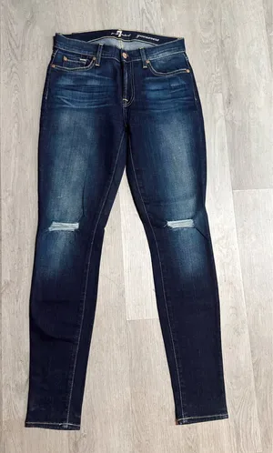 7 For All Mankind genevere skinny jeans thumbnail 1