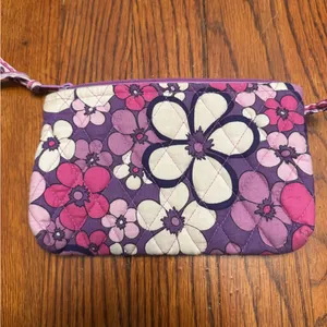 Vera Bradley Petal Power Purple Small Cosmetic Bag - Used - Very Rare thumbnail 2