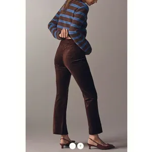 Anthropologie Maeve High-Rise Split-Front Velvet Skinny Pants thumbnail 3