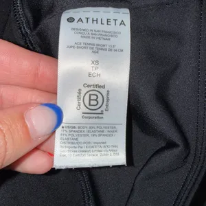Athleta Ace Tennis Skort Womens XS Black‎ Excellent 13.5 Inch Athletic Skirt thumbnail 5