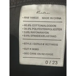 KanCan Jeans Women 0/23 Black High Rise Tapered Ankle Denim KC7196DG thumbnail 6