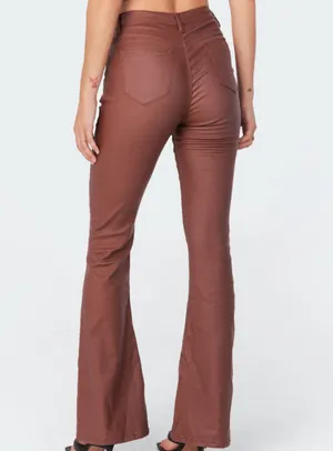 Edikted Faux Leather Pants thumbnail 5