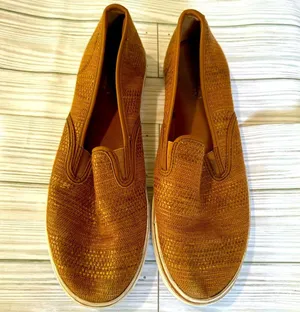Ralph Lauren Womens Janis 8.5 Tan Slip On Women Loafer Sneaker Woven thumbnail 1