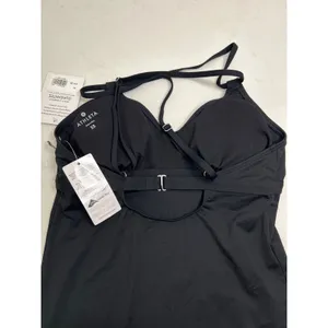 Athleta Scoop Swim Workout Mini Dress in Black Size XS Beach Gym Run NWT thumbnail 7