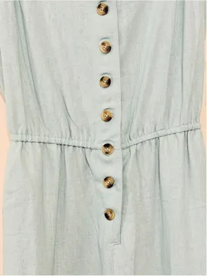 ModCloth Women’s Everyday Walking Momentum Sleeveless Linen Blend Jumpsuit SizeM thumbnail 8