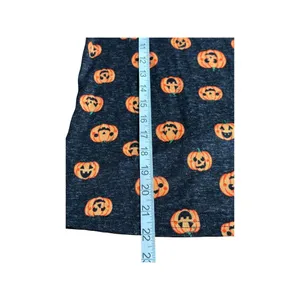 Halloween Themed Pumpkin Print Long Sleeve Pajama Top Medium thumbnail 4