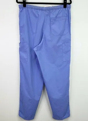 Denver Hayes Solid Blue Cargo Scrub Pants Bottoms Size XS thumbnail 2