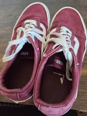 Vans Ward Low Top Sneakers Burgundy Maroon Skater Grunge Casual Comfy Women 8.5 thumbnail 6
