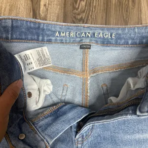 American Age American Eagle Outfitters Light Blue High Rise Jeans thumbnail 2