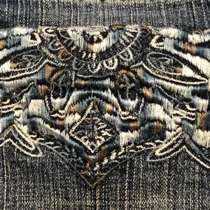 Kikit High Waist Embroidered Pocket Jeans Stretch Fit Flare 8 thumbnail 4