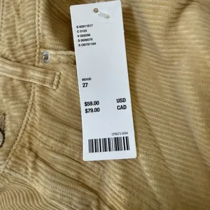 Urban‎ Outfitters BDG Mom High Rise Corduroy Pants Womens Size 27 Beige Tan New thumbnail 11
