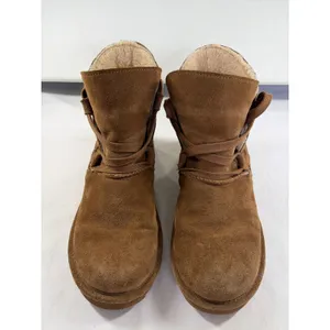 Bearpaw Zora Hickory Suede Ankle Boots Brown Wool Lining 2131W-20RA Womens 9 thumbnail 3