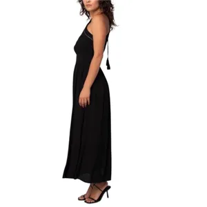 LOVESTITCH Beaded Maxi Dress Sz S Black Feminine Retro Boho Party Whimsycore NWT thumbnail 3