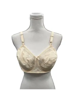 Full Coverage Bali Nude Bra Womens 38C Used Lace Mesh Underwire 0180 thumbnail 12