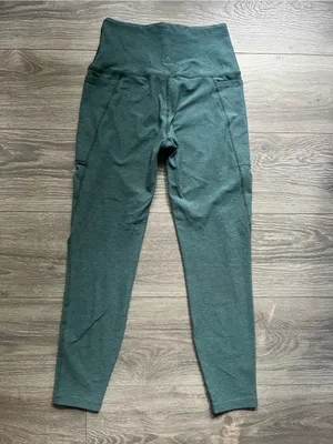 Beyond Yoga Green Active Gym Workout Exercise Pilates Space Dye Leggings Size M thumbnail 2