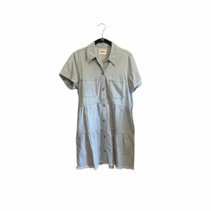 Show Me Your Mumu Birmingham Jean Dress Button Down Size Large 100% Cotton thumbnail 2