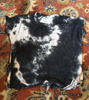 Caution to the Wind Waist Length Tied Tie Dye Shirt thumbnail 1