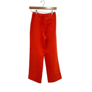 Old Navy Taylor Extra High-Rise Wide-Leg Trouser Orange XS Petite NWT thumbnail 2