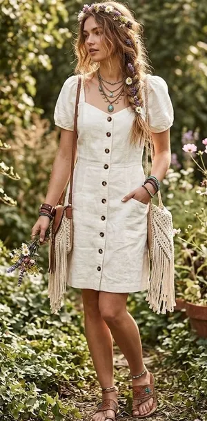 Madewell Linen-Cotton Puff-Sleeve Mini Dress size 6 NWT IVORY COLOR thumbnail 1
