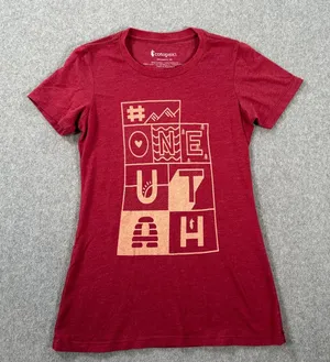 Cotopaxi One Utah Tee Shirt Women's XS Red Short Sleeve Crew Neck Llama Graphic thumbnail 1