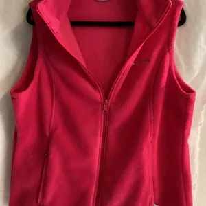 Columbia Pink Sleeveless Fleece Zipper Vest thumbnail 1