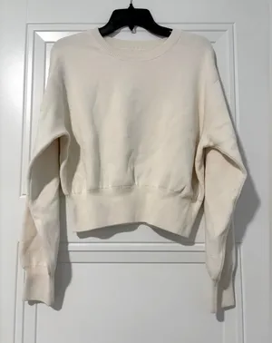 Aerie Cream Sweater thumbnail 1