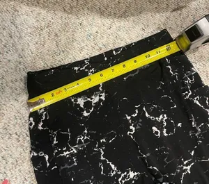 Pop fit black, white marble leggings with pockets S thumbnail 9