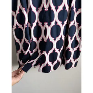 Crown & Ivy Seaside Lattice Printed Sleeveless Dress Navy Womens Sz‎ 14 Coastal thumbnail 10