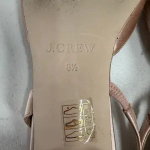 J.Crew 8.5 Blossom Slingback Flats Satin Rose Gold Crystal Embellished Shoes thumbnail 12