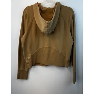 Joy Lab Tan Quarter Zip scuba Pullover Hoodie Cropped Sweatshirt Size‎ Small thumbnail 13