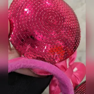 Disney Parks Pink Sequin Minnie Mouse Disney Ears Headband thumbnail 6