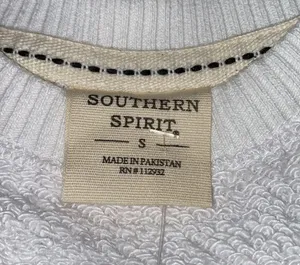 NWT Southern Spirit White Textured Sweatshirt thumbnail 3