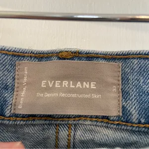 Everlane Denim Reconstructed mini skirt- read description thumbnail 3
